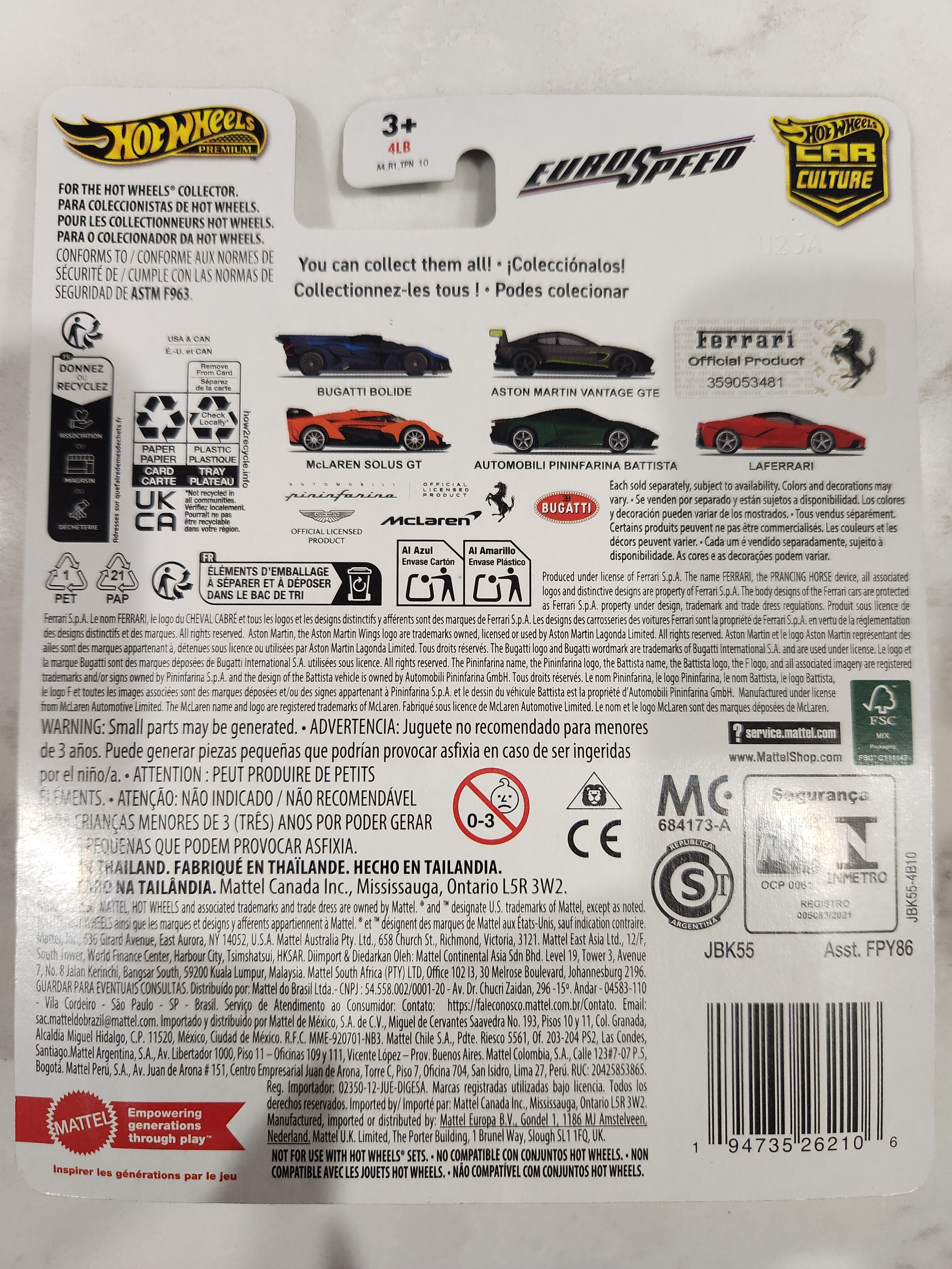 Hot Wheels Car Culture LaFerrari