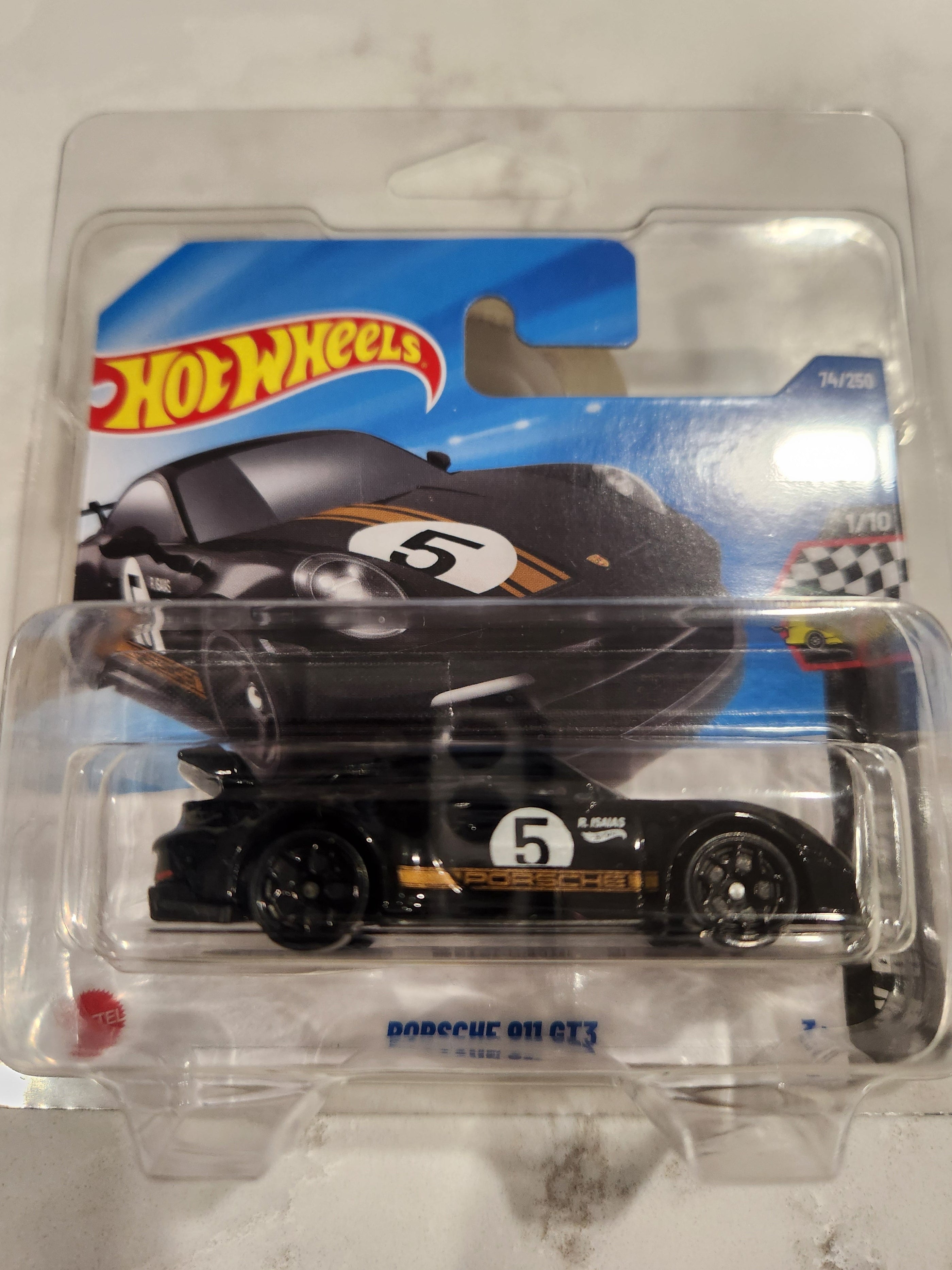 Hot Wheels Porshe 911 GT3 Short card