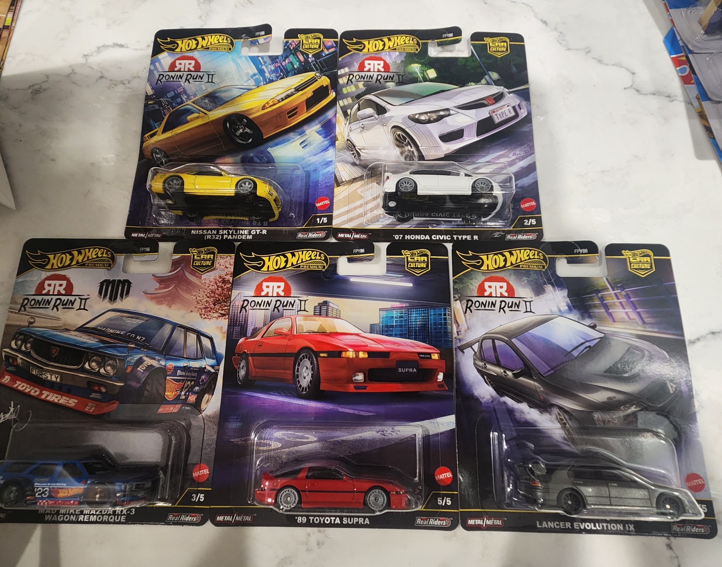 Hotwheels Ronin Run II compete set