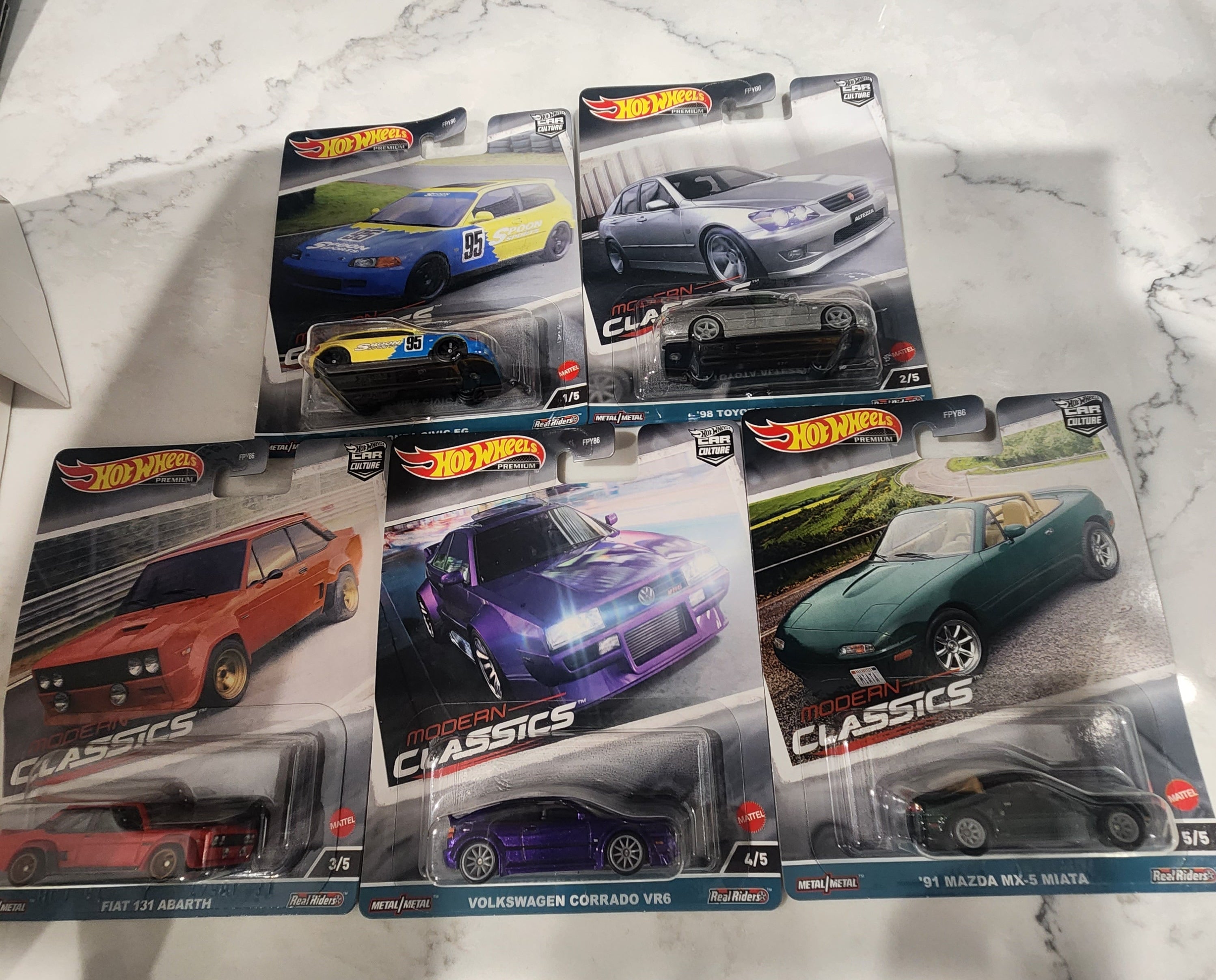 Hotwheels Modern Classics 2022 complete set