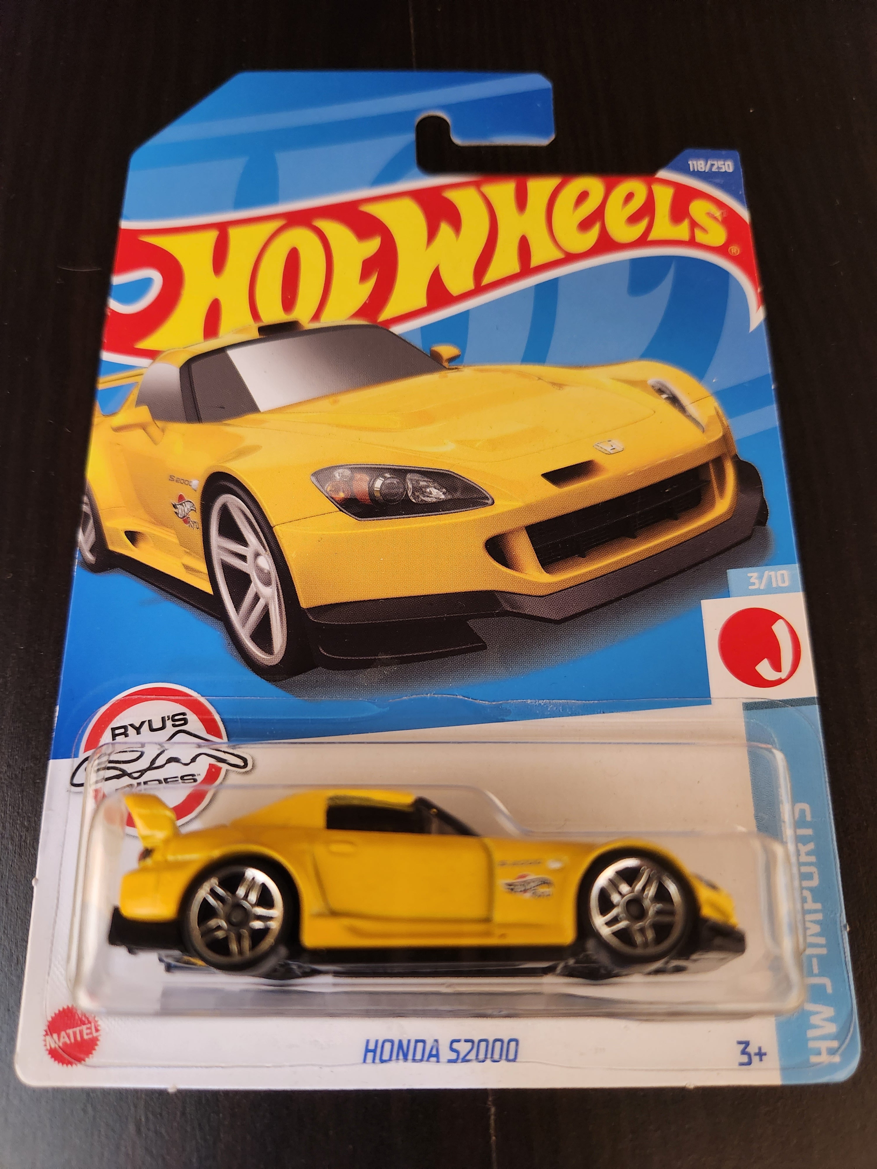 Hotwheels Honda S2000 Yellow