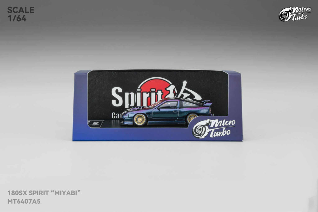 Micro Turbo 1:64 Custom Rocket Bunny Nissan 180SX - Purple GMHS Special Edition