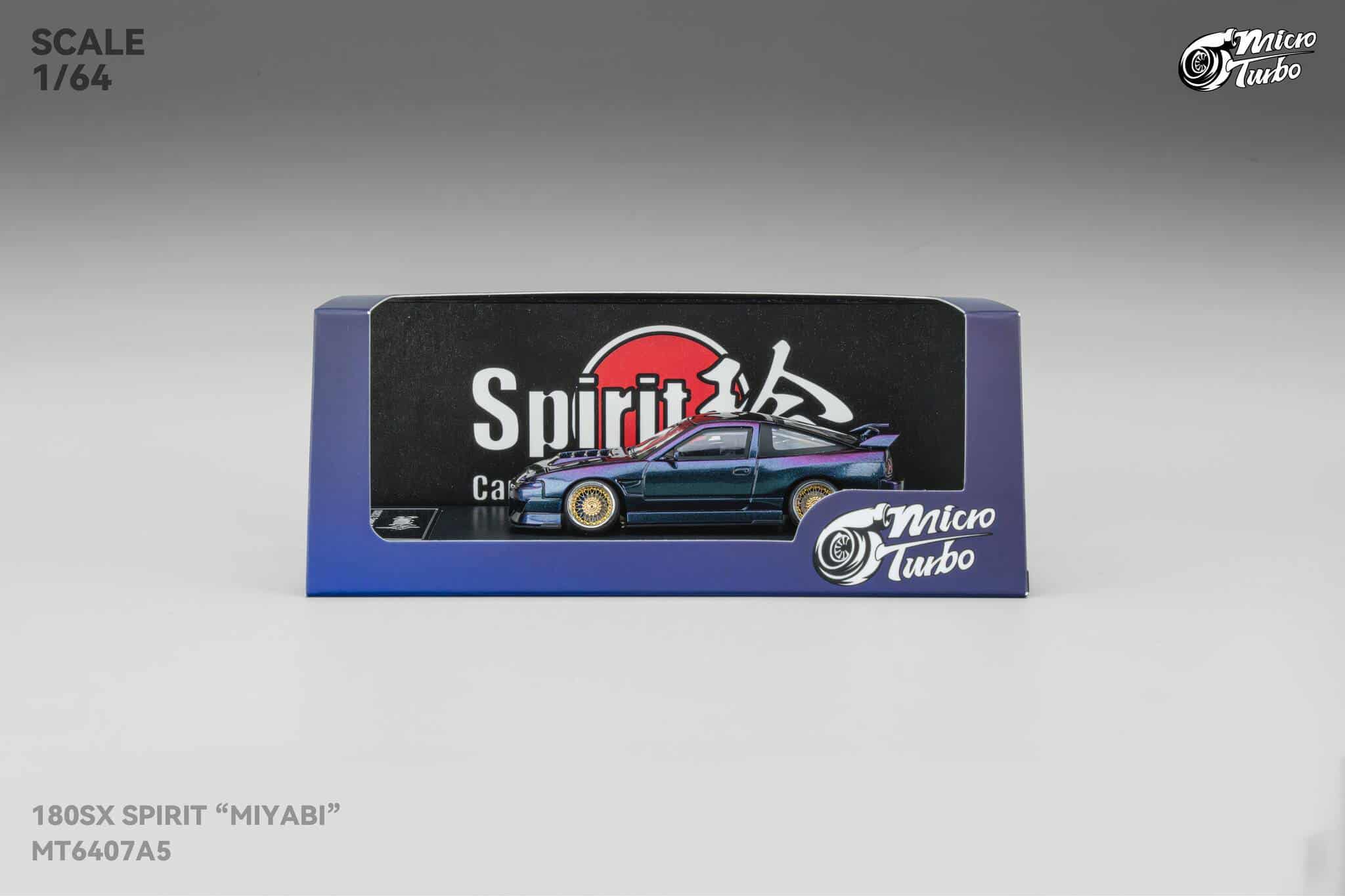 Micro Turbo 1:64 Custom Rocket Bunny Nissan 180SX - Purple GMHS Special Edition