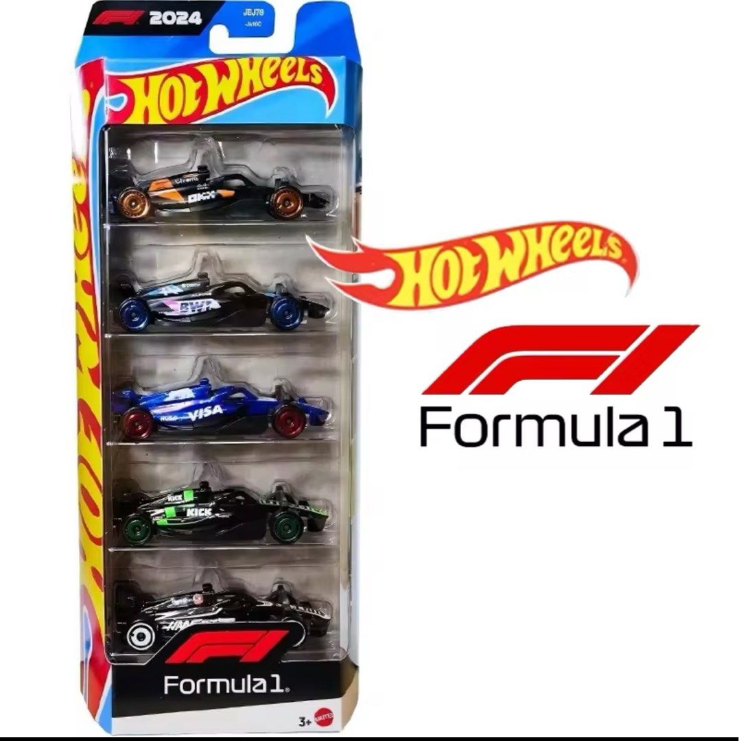 Hot Wheels 2024 Formula 1 F1 5-Pack