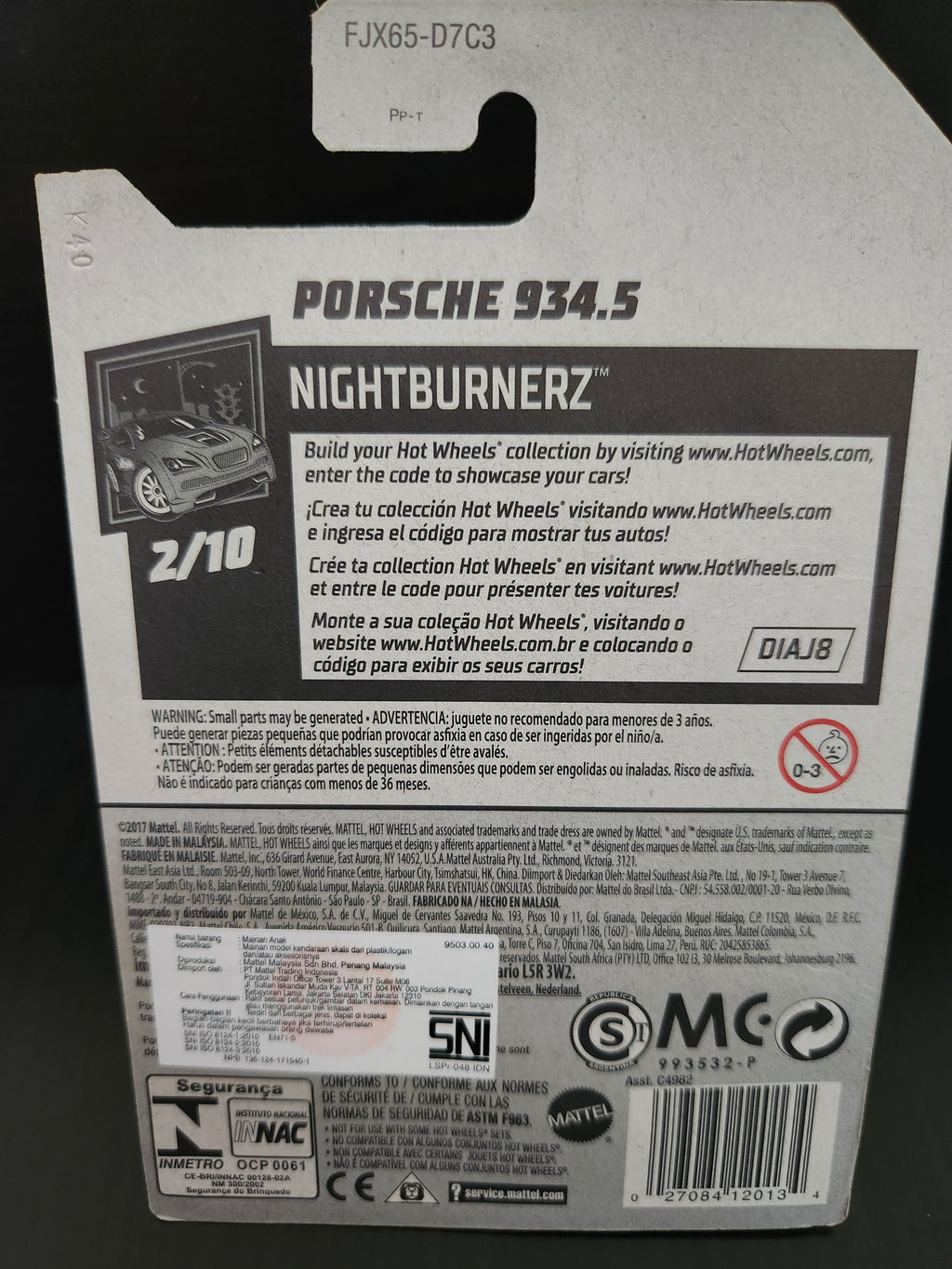 Hotwheels Porshe 934 Turbo RSR