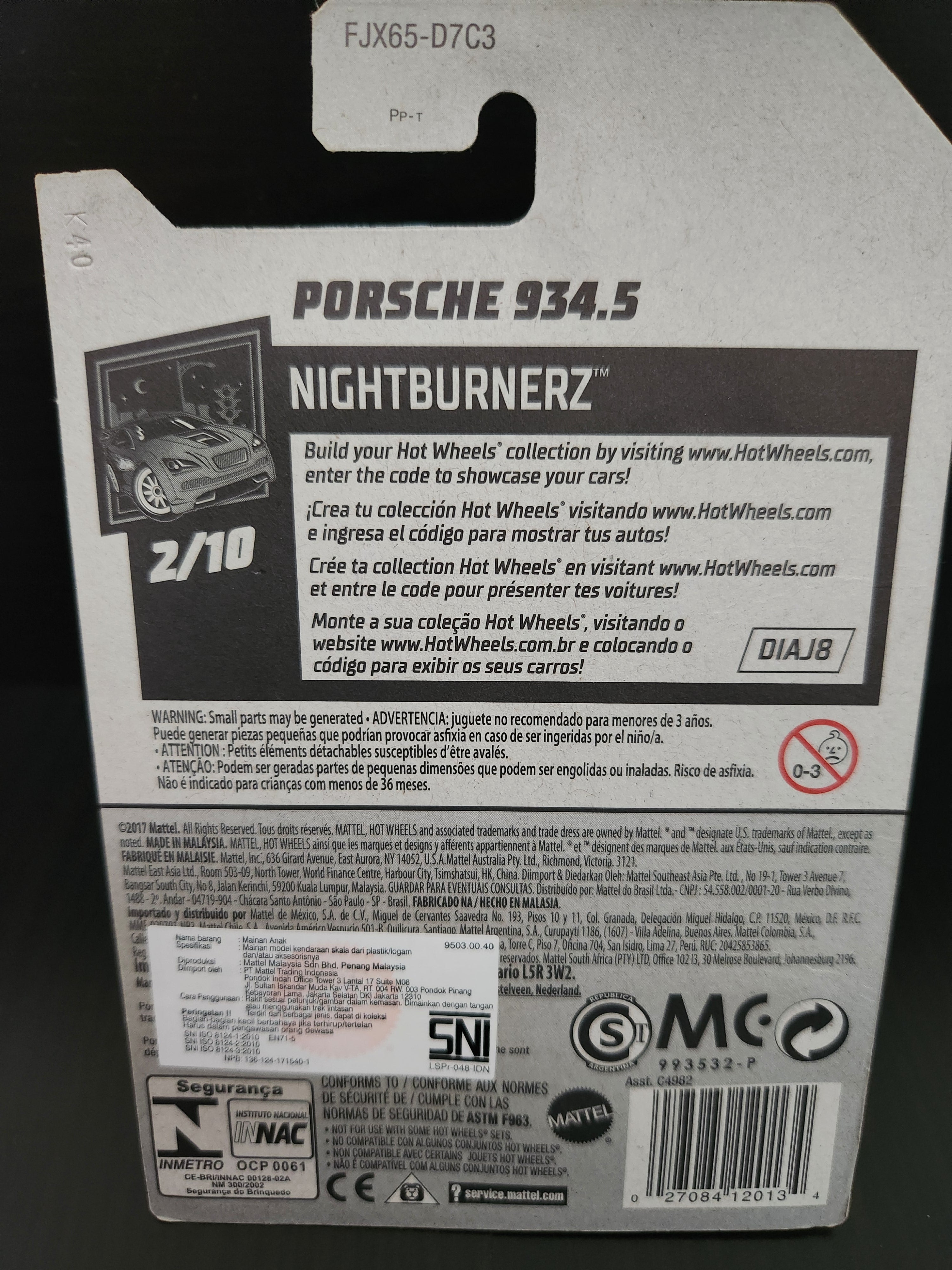 Hotwheels Porshe 934 Turbo RSR