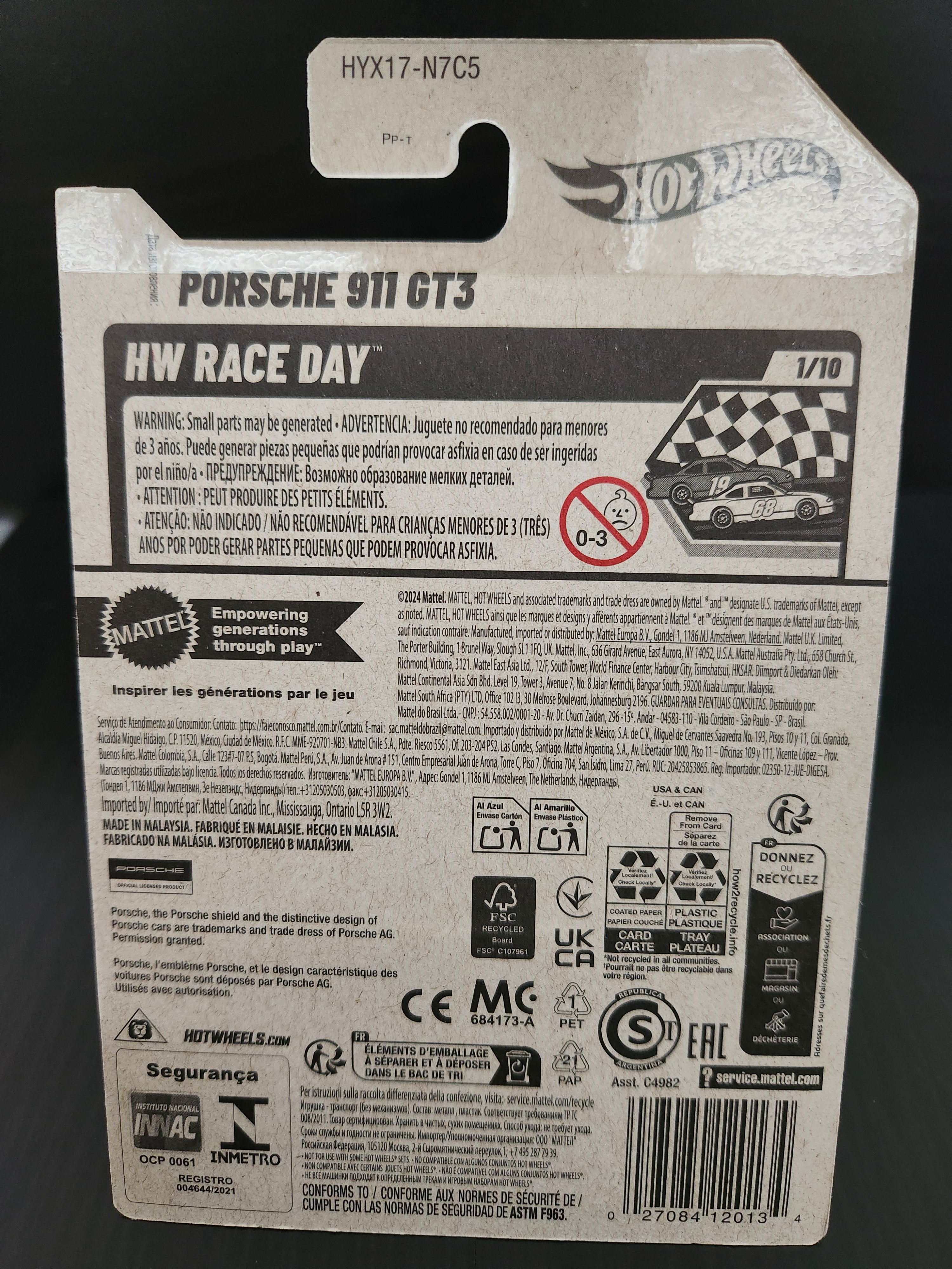 Hotwheels Porshe 911 GT3