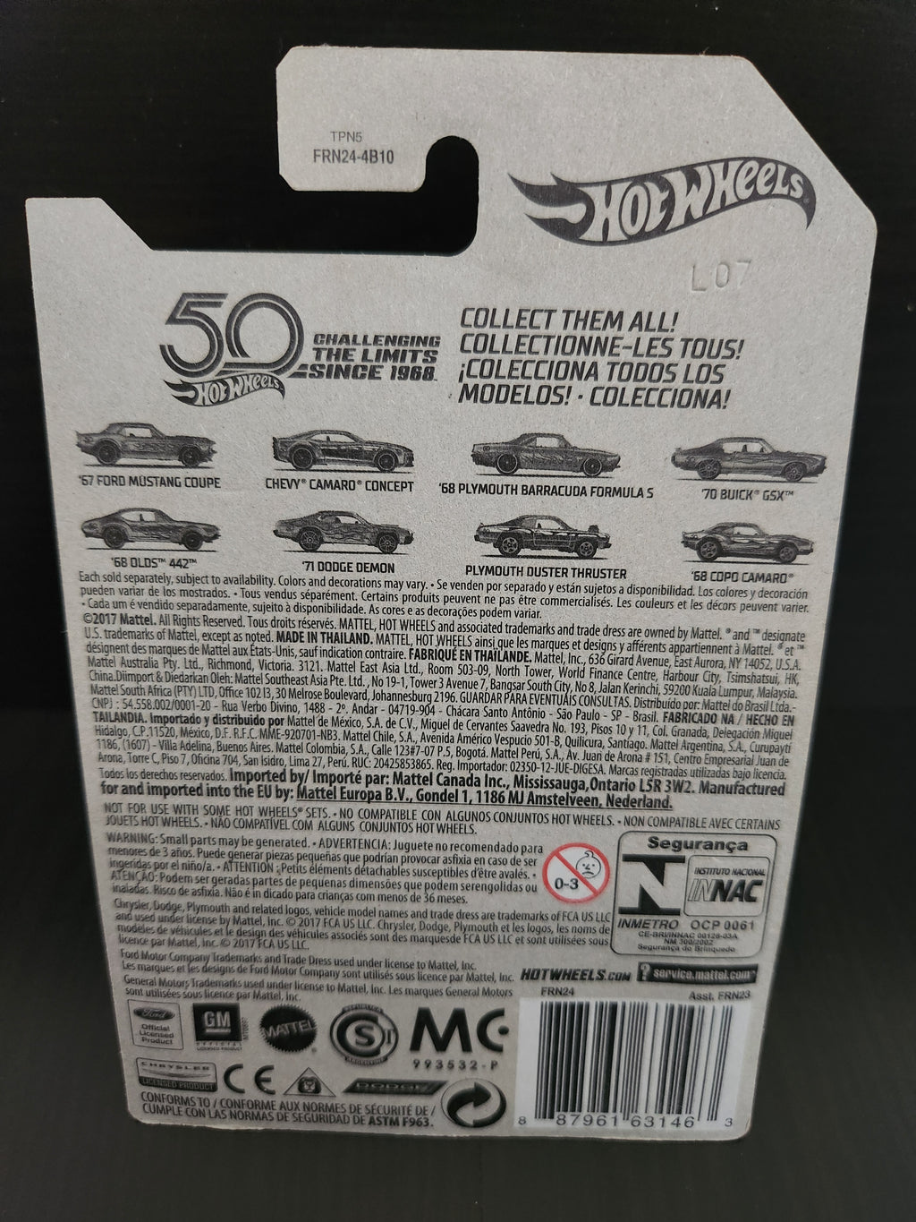 Hotwheels 67 Ford Mustang Zamac