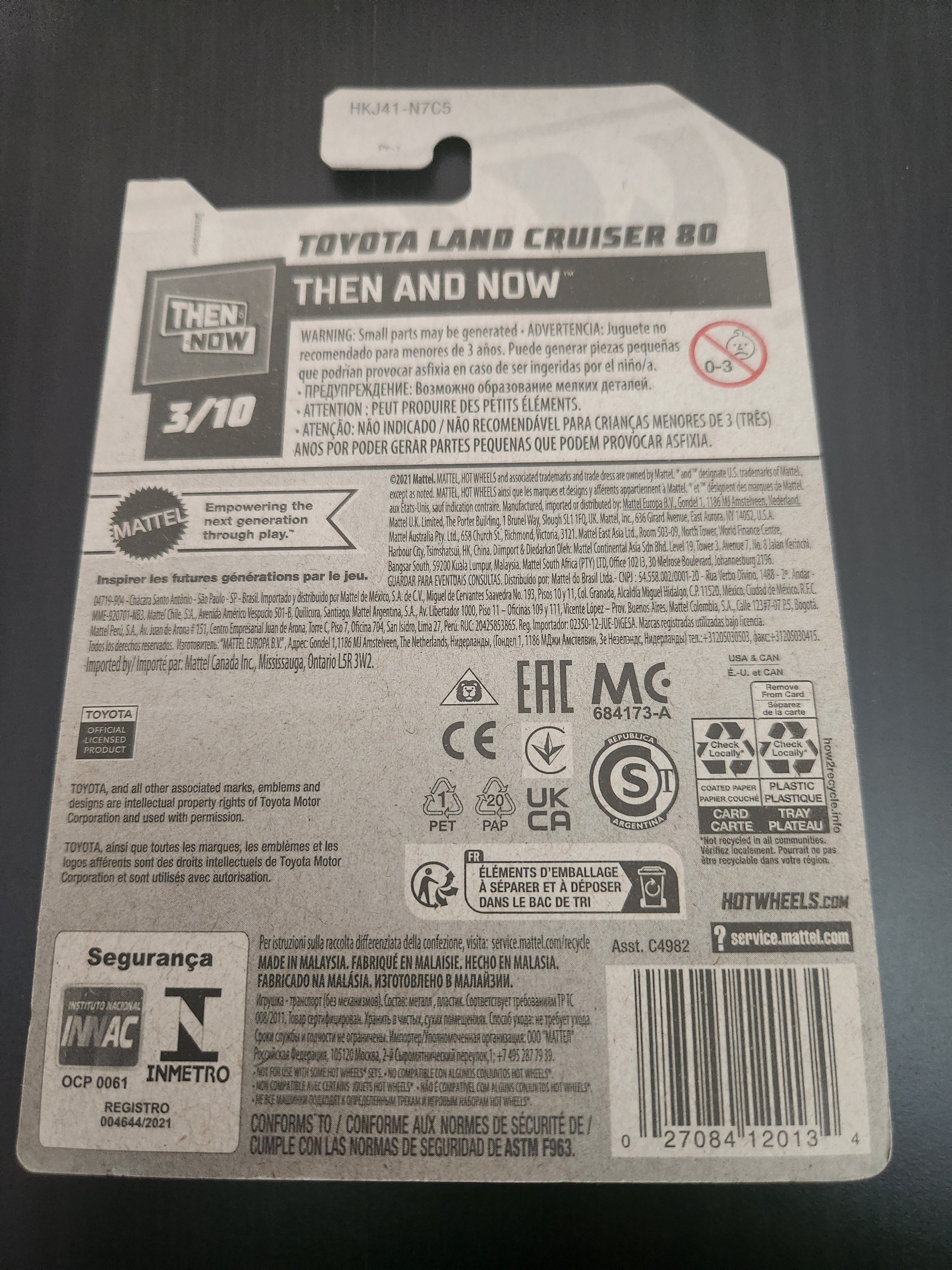 Hotwheels Toyota Landcruiser 80 series