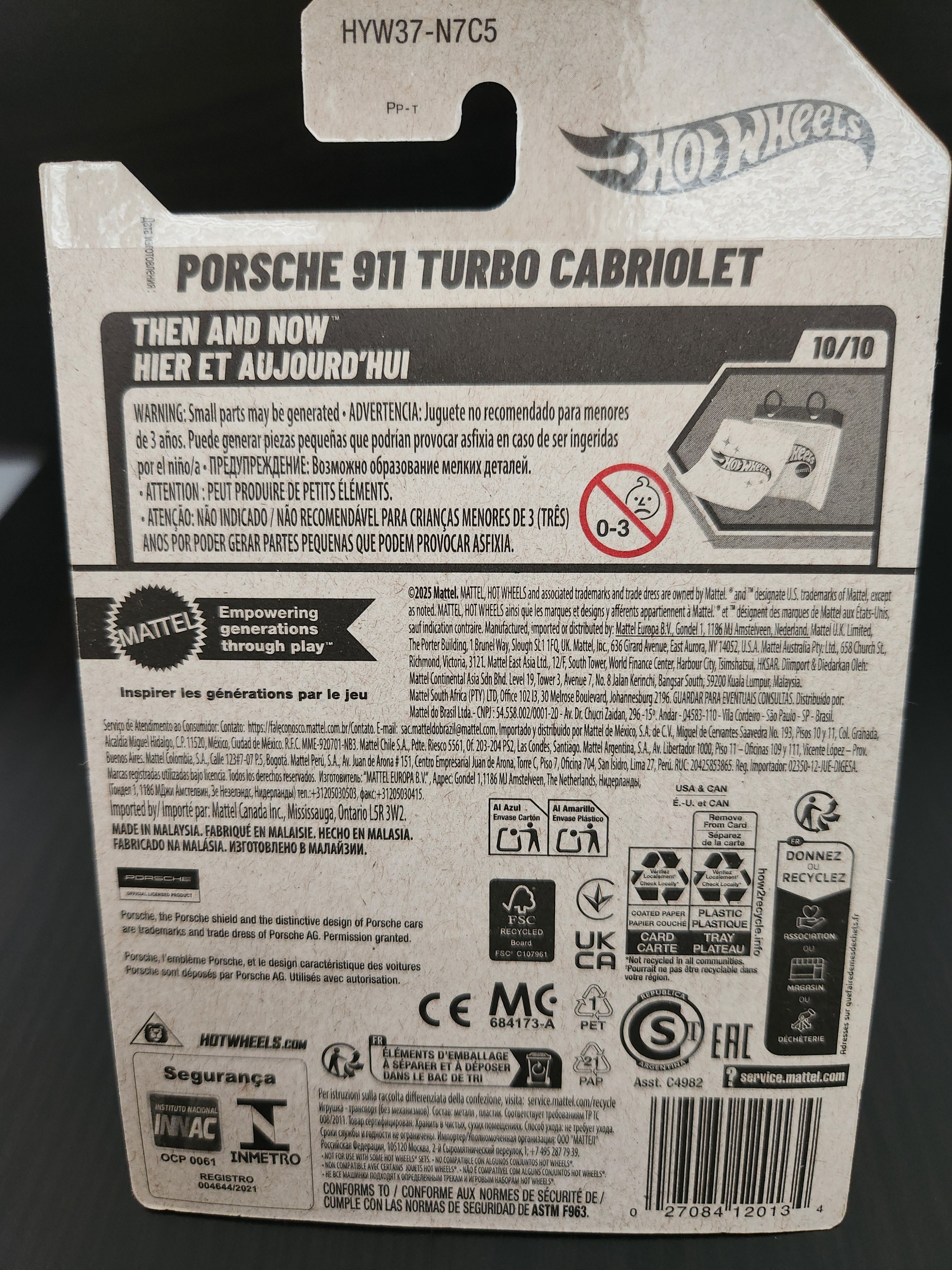 Hotwheels Porshe 911 Cabriolet