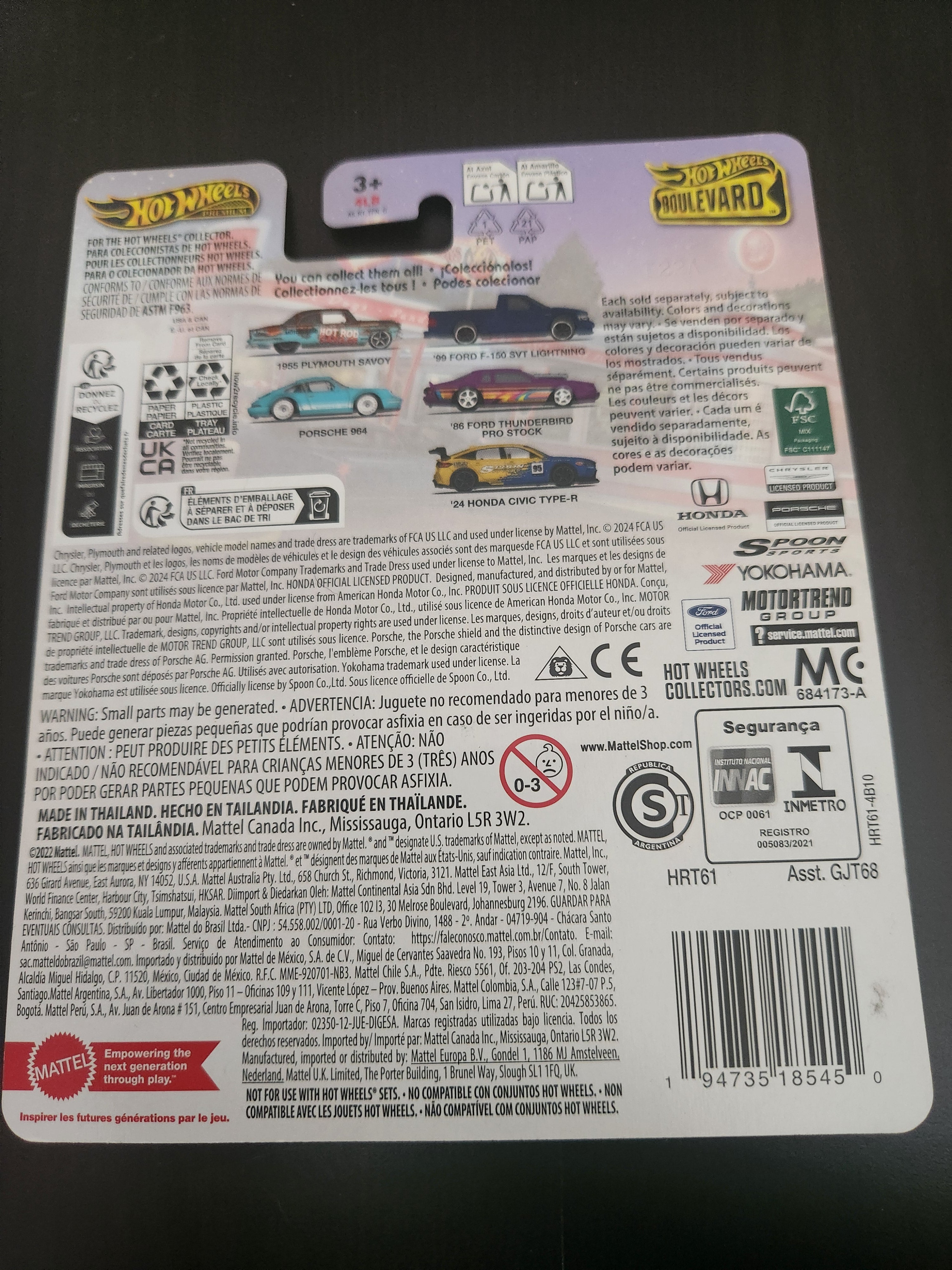 Hotwheels Boulevard #105 Honda Civic Type-R