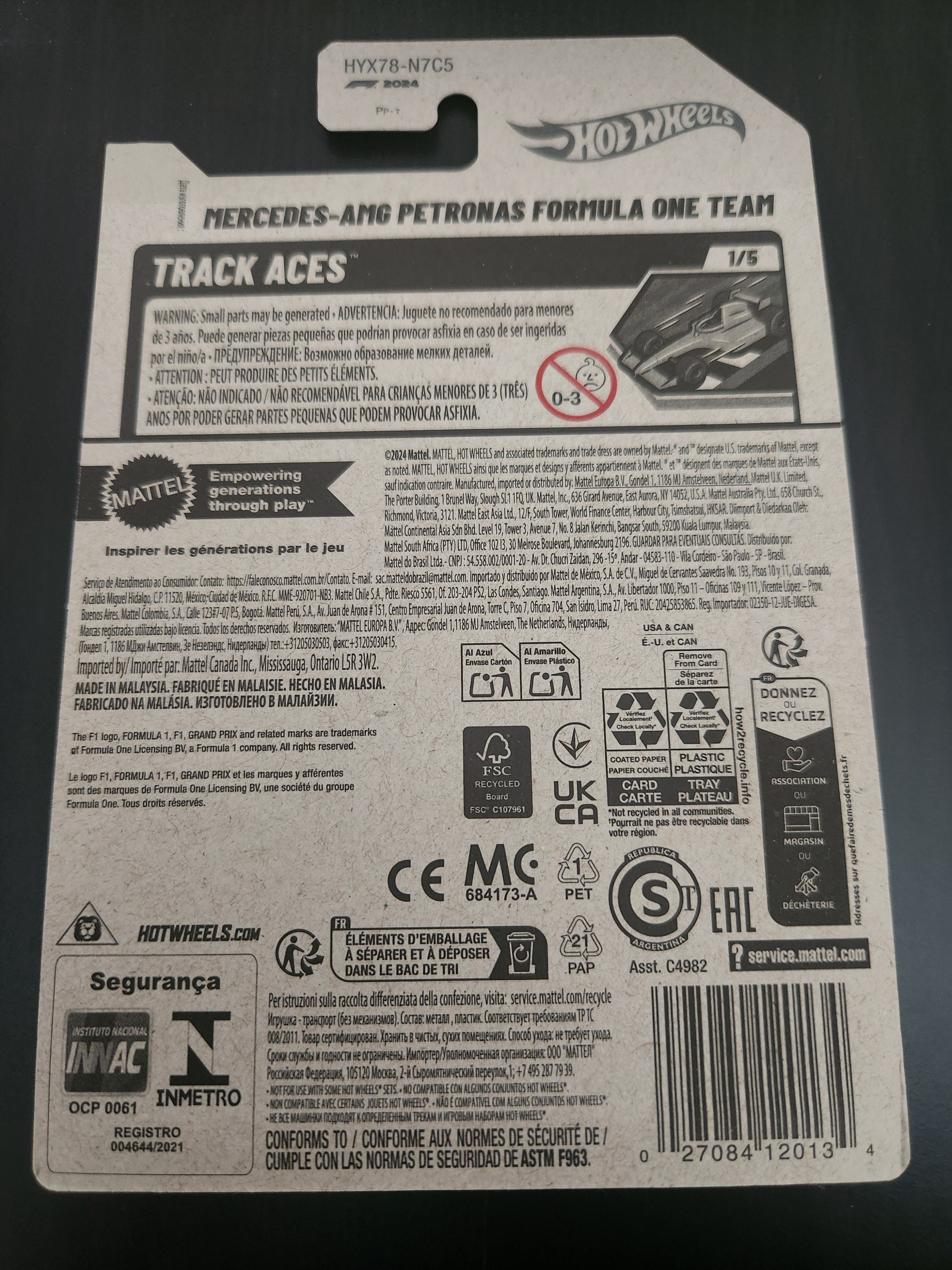 Hotwheels F1 Mercedes mainline