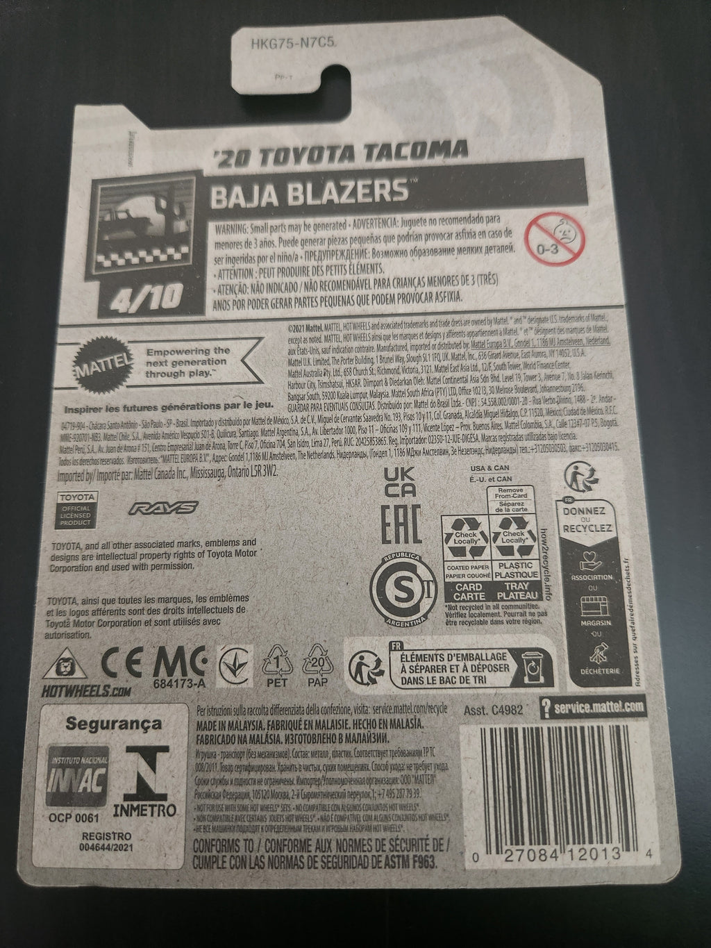 Hotwheels mainline Toyota Tacoma